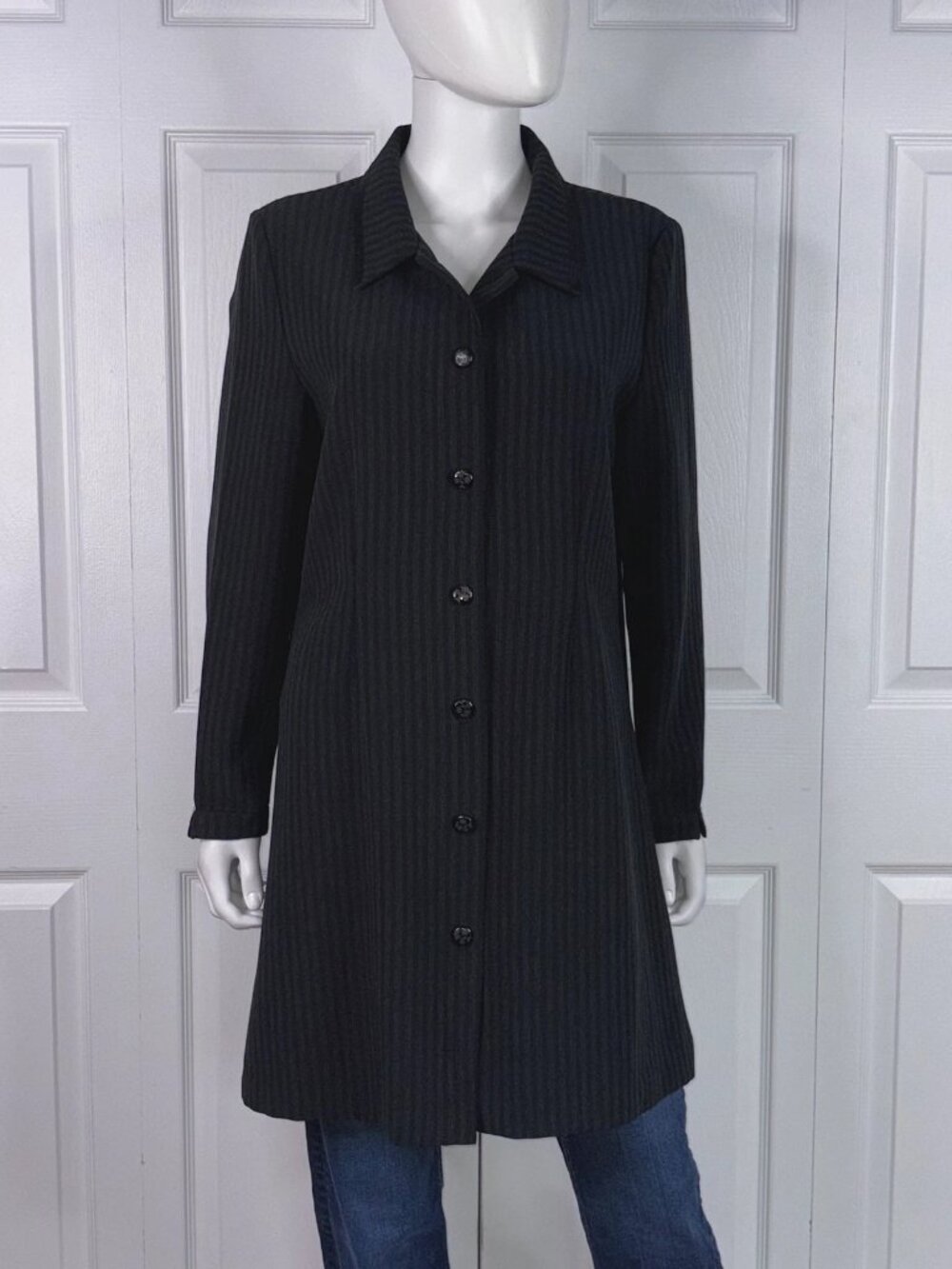 APRIL CORNELL women's striped coat medium